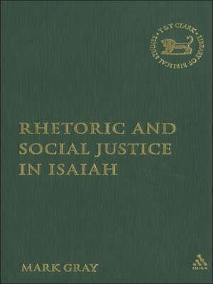 cover image of Rhetoric and Social Justice in Isaiah
